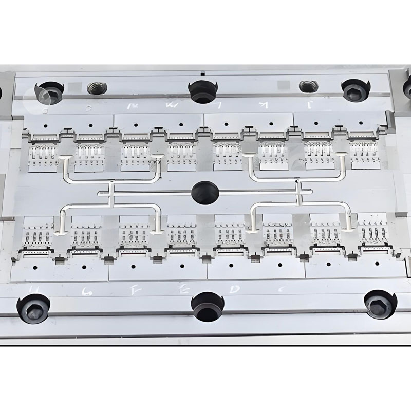 Molde de conector de plástico para comunicação